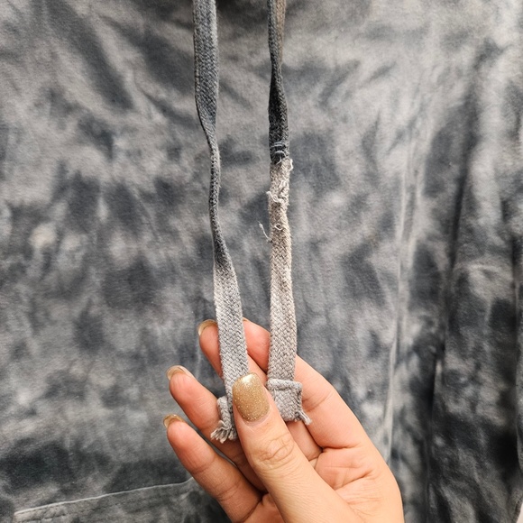 3for$25 Isaac Designs tie dye tye dye black grey white t-shirt hoodie shirt NWT - Picture 6 of 11